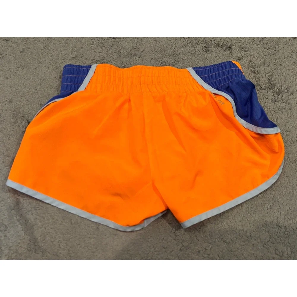 Nike Dri-FIT Running Shorts Womens XS Orange Purple Mesh Athletic Gym Workout